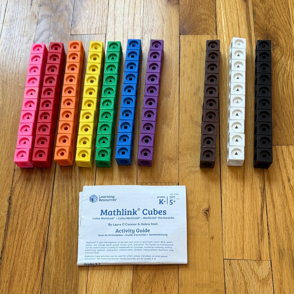 Learning Resources Mathlink Cubes - Multicolor Set